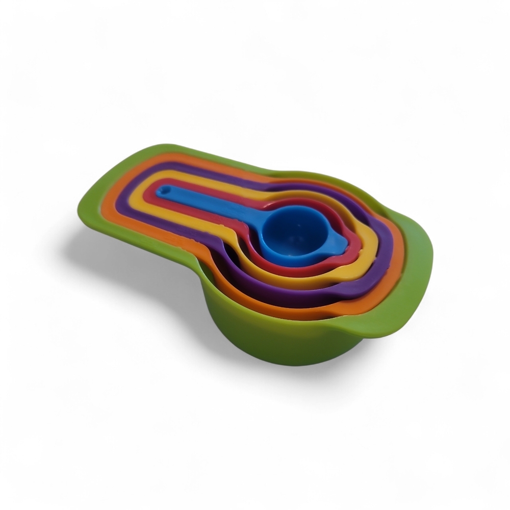 Colorful Nesting Measuring Cups And Spoons